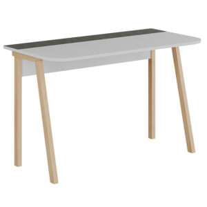 Malia Argos The Classic study desk in white-natural-dark grey antique color 120x60.5x75cm