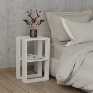 119 001178 1 Nightstand Passion Argos The Classic in white color 34x30x55cm
