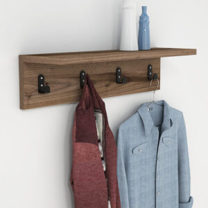 120 000034 Wall hanger Mulan Argos The Classic in walnut color 60x16x14.5cm