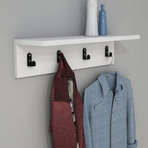 120 000035 1 Wall Hanger Mulan Argos The Classic in white color 60x16x14.5cm
