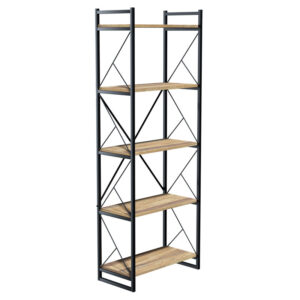 Bookcase Baker Argos The Classic walnut-black 66x34x180cm