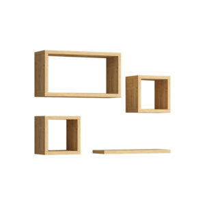 Babine Argos The Classic melamine shelf in oak shade 84x15x44cm