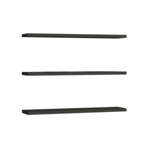 120 000454 Edna Argos The Classic wall shelf set of 3 melamine in anthracite shade 60x14.5x1.8cm