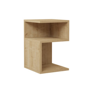 120 000457 Caroly Argos The Classic melamine side table in natural shade 29.6x31.4x45cm