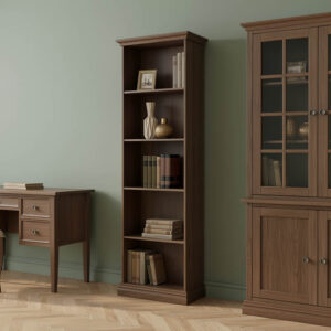Bookcase Mozart Argos The Classic in walnut color 60x34,5x202,5cm