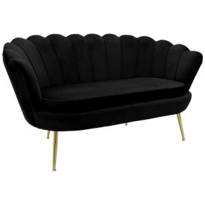 128 000007 1 2 seater sofa Daimon Argos The Classic velvet black 134x70x77cm