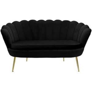 128 000007 3 2 seater sofa Daimon Argos The Classic velvet black 134x70x77cm