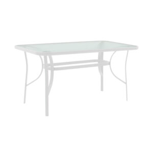 Table Ensure Argos The Classic metal white-glass 120x70x70cm