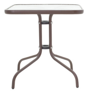 130 000028 Watson Argos The Classic table metal brown-glass 80x80x70cm