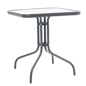 130 000043 2 Dining table Watson-Obbi set of 3 Argos The Classic pe gray-metal anthracite gray 70x70x70cm