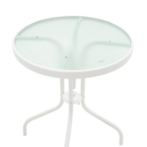 130 000083 3 Tade-Watson Argos The Classic dining table set of 3 white metal D60x70cm