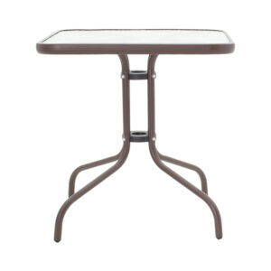 130 000084 2 Obbi-Watson Argos The Classic dining table set of 5 brown metal-pe rattan 80x80x70cm