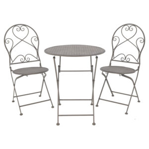 137 000007 Walen Argos The Classic dining table set of 3 metal in bronze shade