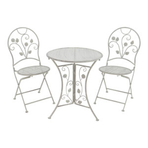 137 000010 Dining set 3pcs Abriel Argos The Classic grey antique metal