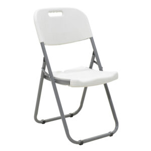 Folding catering chair Edison Argos The Classic with metal and reinforced frame colour white
