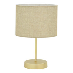 Table lamp PWL-0961 Argos The Classic Ε27 beige brown-golden D22x32cm