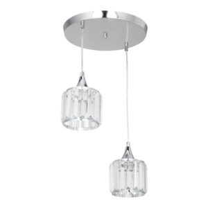 147 000046 Ceiling light PWL-1025 Argos The Classic Ε27 metal chrome-glass D30x70cm