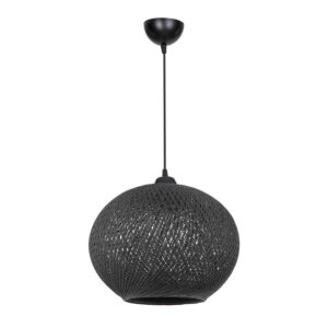 Ceiling light Leshia Argos The Classic Ε27 black D38x38cm