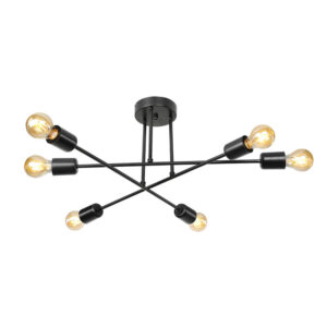 Ceiling light PWL-1122 Argos The Classic Ε27 black D61x25cm