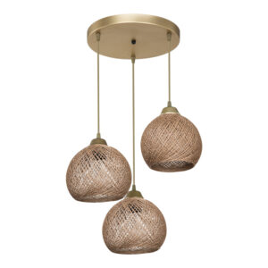 Ceiling light PWL-1121 Argos The Classic Ε27 beige-golden D40x80cm