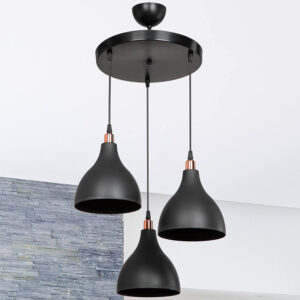 147 000131 2 Ceiling light Lofty Argos The Classic Ε27 black D40x80cm