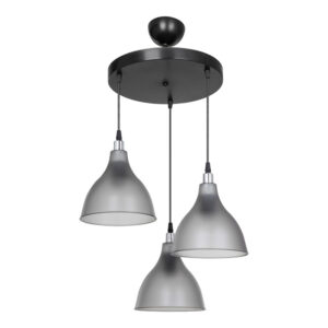 147 000151 3-light ceiling lamp Orazio Argos The Classic E27 dark grey-black D40x80cm