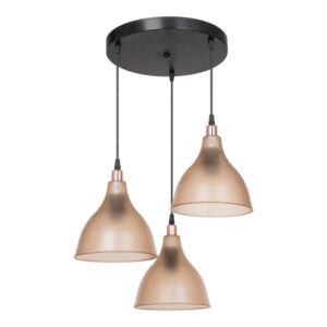 3-light ceiling lamp Orazio Argos The Classic Ε27 amber-black D40x80cm