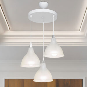 147 000155 1 3-light ceiling lamp Orazio Argos The Classic E27 clear-white D40x80cm
