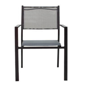 152 000001 3 Armchair Moly Argos The Classic metal black textilene dark gray