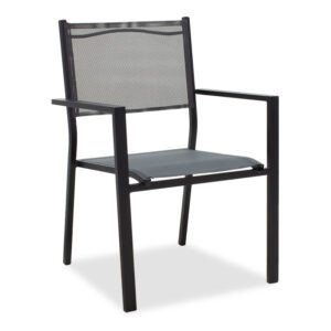 152 000001 Armchair Moly Argos The Classic metal black textilene dark gray