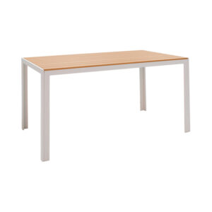 Nares table Argos The Classic aluminum white-plywood natural 140x80x72.5cm