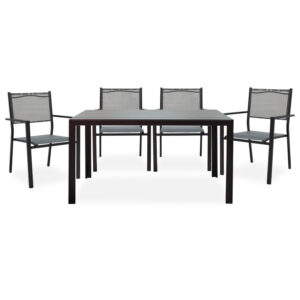 152 000005 Dining set 5pcs Nares-Moly Argos The Classic aluminum anthracite-textilene anthracite