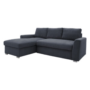 Corner-sofa bed right corner Belle Argos The Classic fabric anthracite236x164x88cm