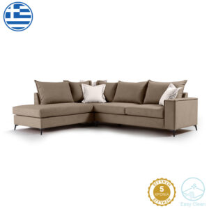 Corner sofa Boston Argos The Classic right corner fabric mocha-cream 290x235x95cm