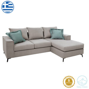 Corner sofa Fabulous Argos The Classic reversible fabric elephant-ciel 240x165x95cm
