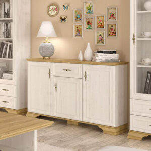 Buffet Jaden Argos The Classic golden oak-white antique color 137.5x39x88.5cm