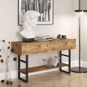 176 000008 Console Vien Argos The Classic in color oak-black 139x43x75,5cm