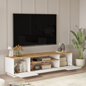 176 000057 1 TV cabinet Soren Argos The Classic sonoma-whie 180x.44.5x44.6cm