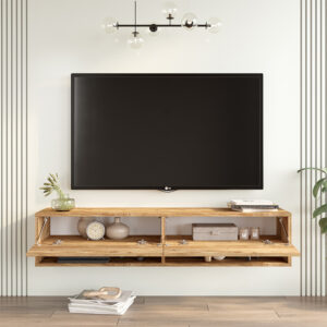 176 000063 1 Roscoe Argos The Classic wall TV unit in color sonoma 140x31.6x29.6cm