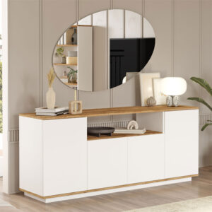 Buffet Placefol Argos The Classic melamine white-natural 180x44.5x75cm