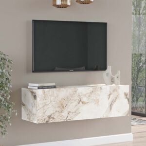 Tv unit Serit Argos The Classic marble ivory melamine 100x31.5x29.6cm