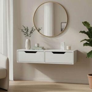 184 000022 Alberto Argos The Classic wall-mounted console in white 100x32.5x22cm