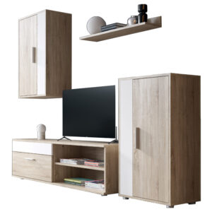 TV unit Zafira Argos The Classic sonoma-white 190x35x190cm