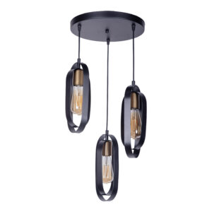 193 000078 Tahmno Argos The Classic three-light ceiling lamp black 30x3x31cm