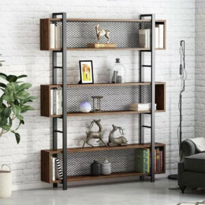 197 000059 2 Bookcase Fifer Argos The Classic walnut-black 120x27x185cm