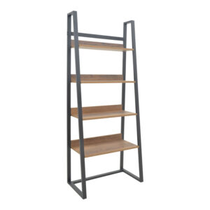 Bookcase Ryder Argos The Classic walnut-black 75x36x185cm