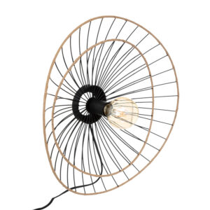 Alara Argos The Classic E27 40W golden-black wall lamp D45x11cm