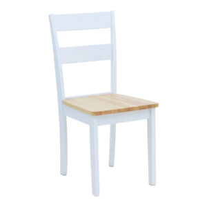 200 000296 1 Dining table Lars-York Argos The Classic set of 5pcs extendable white-natural wood Φ100(+38)x100x75cm