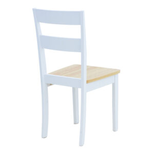 200 000296 2 Dining table Lars-York Argos The Classic set of 5pcs extendable white-natural wood Φ100(+38)x100x75cm