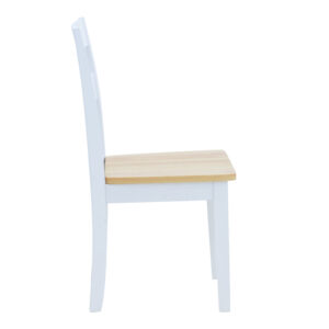 200 000296 3 Dining table Lars-York Argos The Classic set of 5pcs extendable white-natural wood Φ100(+38)x100x75cm